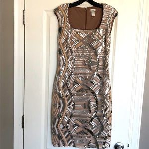 Cache Sequin Dress